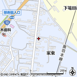秋田県横手市十文字町梨木家東18周辺の地図