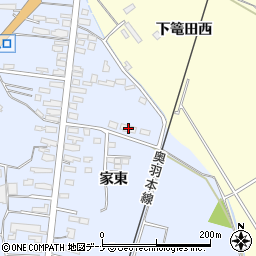 秋田県横手市十文字町梨木家東89周辺の地図