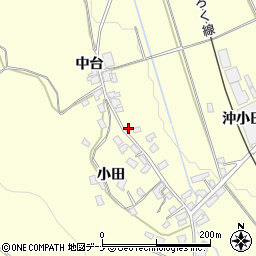 秋田県由利本荘市矢島町城内沖小田55周辺の地図