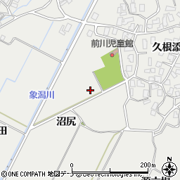 秋田県にかほ市前川（沼尻）周辺の地図