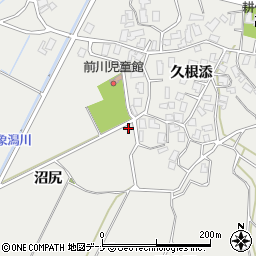秋田県にかほ市前川沼尻291周辺の地図
