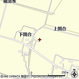 秋田県横手市平鹿町醍醐上関合周辺の地図
