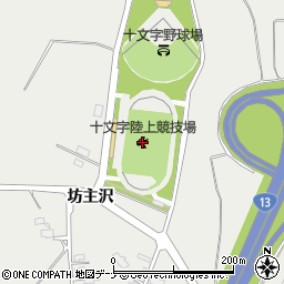 十文字陸上競技場周辺の地図