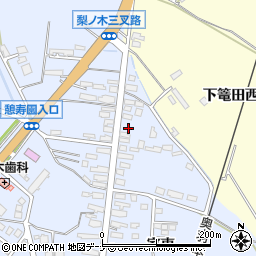 秋田県横手市十文字町梨木家東101-1周辺の地図