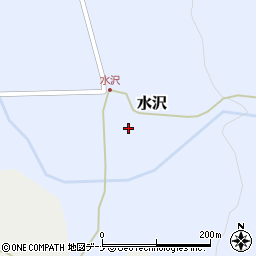 秋田県にかほ市水沢（堂ノ前）周辺の地図