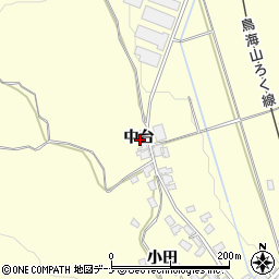 秋田県由利本荘市矢島町城内中台周辺の地図
