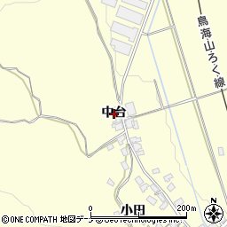 秋田県由利本荘市矢島町城内（中台）周辺の地図