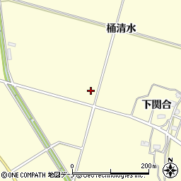 秋田県横手市平鹿町醍醐桶清水周辺の地図