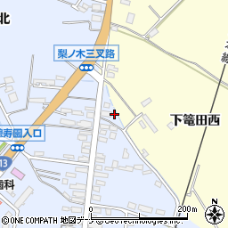 秋田県横手市十文字町梨木家東98周辺の地図