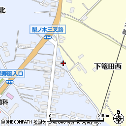 秋田県横手市十文字町梨木家東98周辺の地図