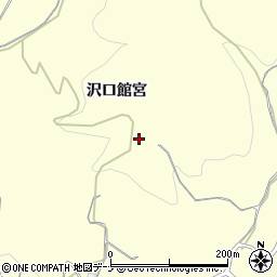 秋田県横手市平鹿町醍醐沢口館宮周辺の地図