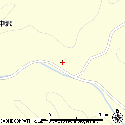 岩手県奥州市江刺米里中沢206周辺の地図