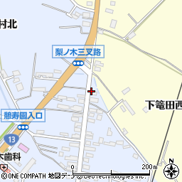 秋田県横手市十文字町梨木家東98-2周辺の地図