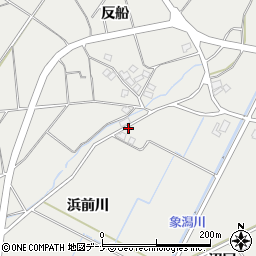 秋田県にかほ市前川浜前川周辺の地図