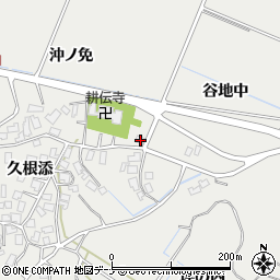 秋田県にかほ市前川谷地中95周辺の地図