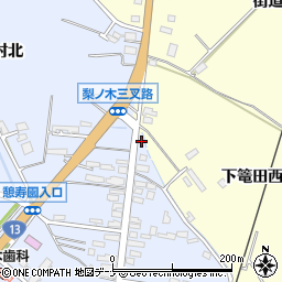 秋田県横手市十文字町梨木家東97周辺の地図