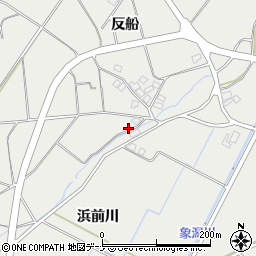 秋田県にかほ市前川（新畑）周辺の地図