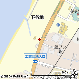 秋田県にかほ市金浦下谷地周辺の地図