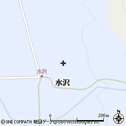 秋田県にかほ市水沢堤ノ下周辺の地図