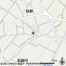 秋田県にかほ市前川反船91周辺の地図