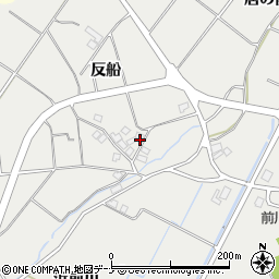 秋田県にかほ市前川反船周辺の地図