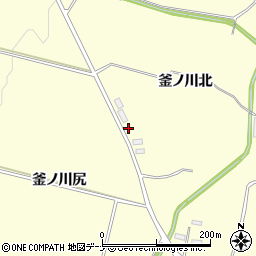 秋田県横手市平鹿町醍醐釜ノ川北周辺の地図