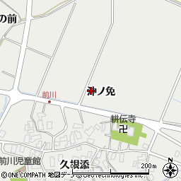 秋田県にかほ市前川沖ノ免周辺の地図