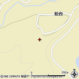 秋田県由利本荘市東由利黒渕松台12周辺の地図