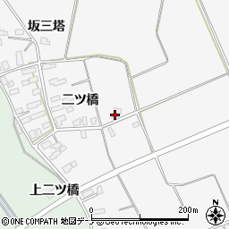 秋田県横手市十文字町越前山道下周辺の地図