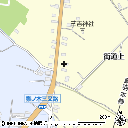 秋田県横手市平鹿町醍醐街道上108周辺の地図