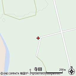 秋田県にかほ市寺田寺田16周辺の地図