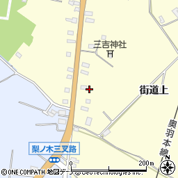 秋田県横手市平鹿町醍醐街道上104周辺の地図
