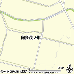 秋田県横手市平鹿町醍醐向多茂ノ木周辺の地図