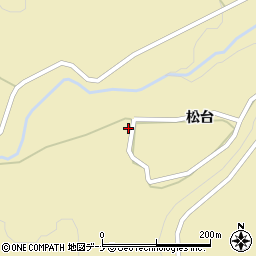 秋田県由利本荘市東由利黒渕松台58周辺の地図