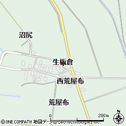秋田県横手市十文字町植田生板倉周辺の地図