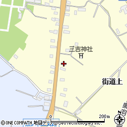 秋田県横手市平鹿町醍醐街道上102周辺の地図