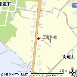 秋田県横手市平鹿町醍醐街道上88周辺の地図
