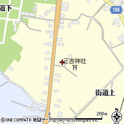 秋田県横手市平鹿町醍醐街道上88-5周辺の地図