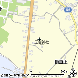 秋田県横手市平鹿町醍醐街道上95周辺の地図