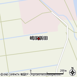 秋田県羽後町（雄勝郡）下川原周辺の地図