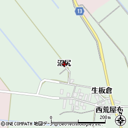 秋田県横手市十文字町植田（沼尻）周辺の地図