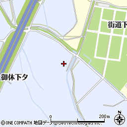 秋田県横手市十文字町梨木村北周辺の地図