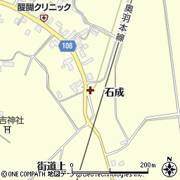 秋田県横手市平鹿町醍醐石成10周辺の地図