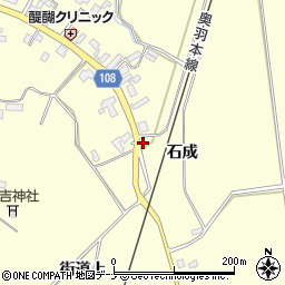 秋田県横手市平鹿町醍醐石成8周辺の地図