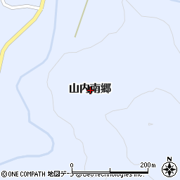 秋田県横手市山内南郷周辺の地図