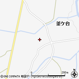 秋田県にかほ市釜ケ台堂ノ下周辺の地図