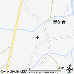 秋田県にかほ市釜ケ台（堂ノ下）周辺の地図