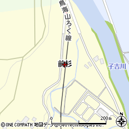 秋田県由利本荘市矢島町城内（前杉）周辺の地図