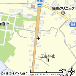 秋田県横手市平鹿町醍醐街道上80-1周辺の地図