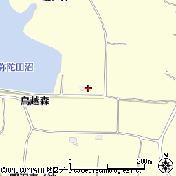 秋田県横手市平鹿町醍醐鳥越森周辺の地図